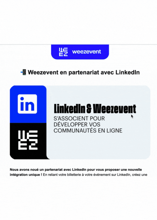 Newsletter chez Weezevent